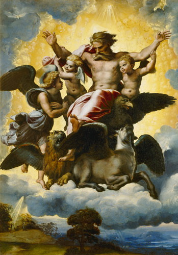 Raffaello Santi: The vision of the Ezechiel - Látomás Ezekielről